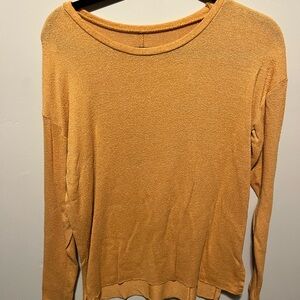 Aerie Mustard Crew Neck Sweater